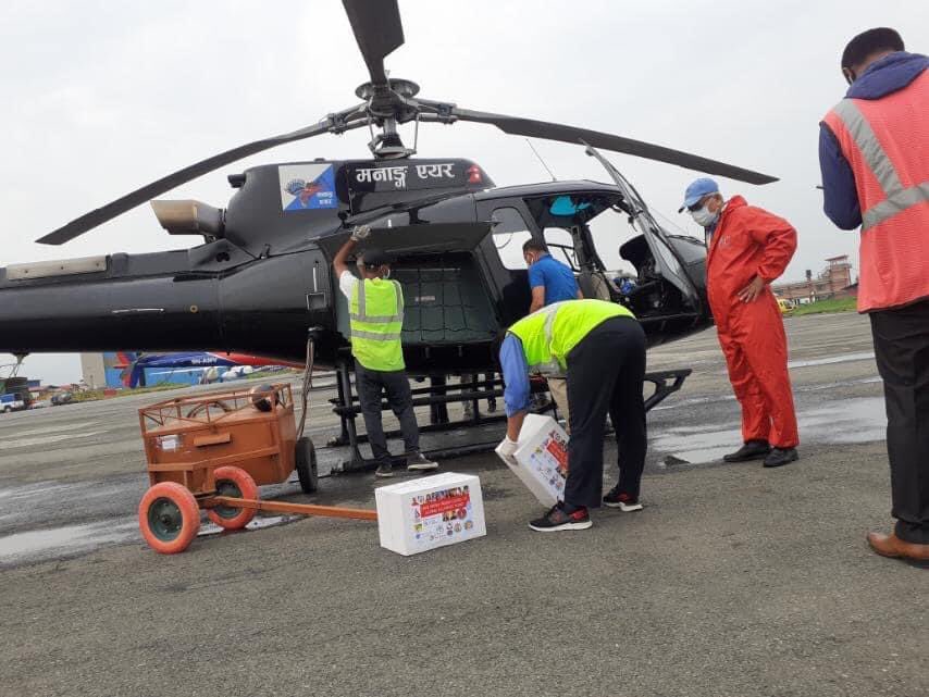 Airlifted Relief Materials